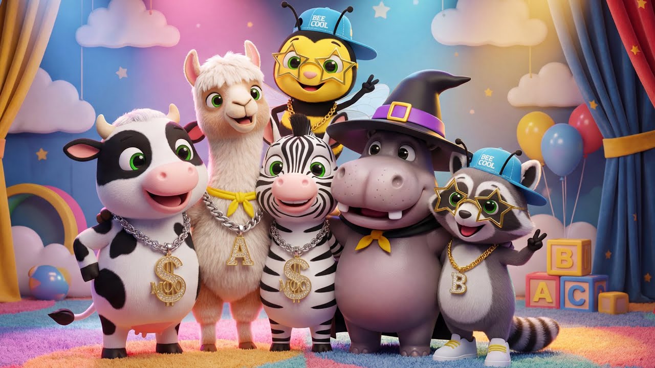 La Ranita Baila Alegremente🐸La Abejita Baila Alegremente🐝La Vaca Baila 🐄 | Canciones Infantiles 3D