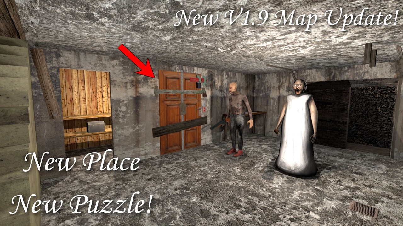 Granny Recaptured - The NEW MAP 1.9 UPDATED (New Tunnels & Areas To Explore)