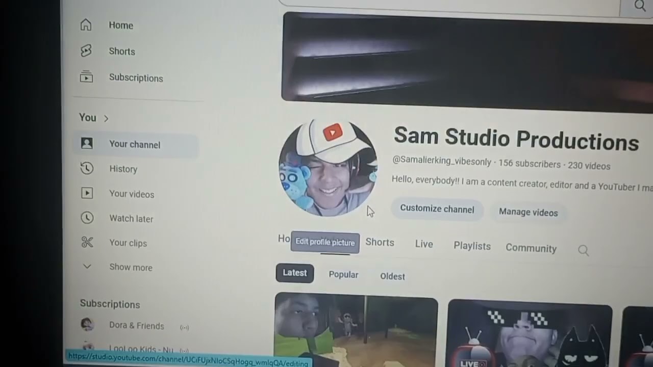 how to customize your video for YouTube channel picture profile!!