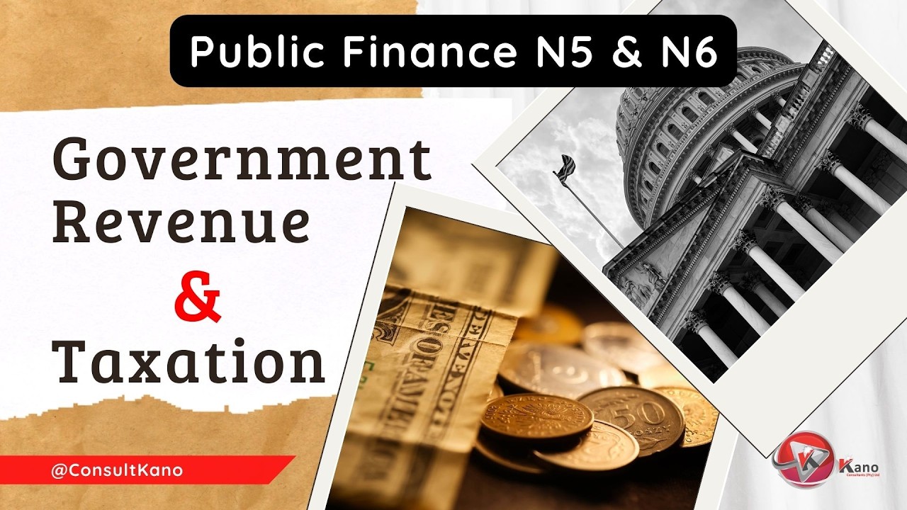 Types of Taxation and Government Revenue Full Lesson | TVET Public Finance N5 N6 Exam Preparation