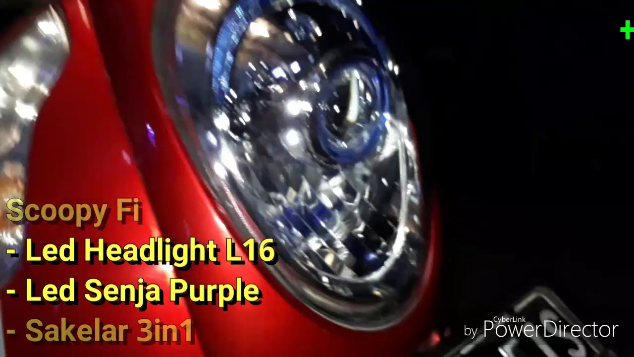 Scoopy Fi upgrade Lampu Led Headlight Stingray L16