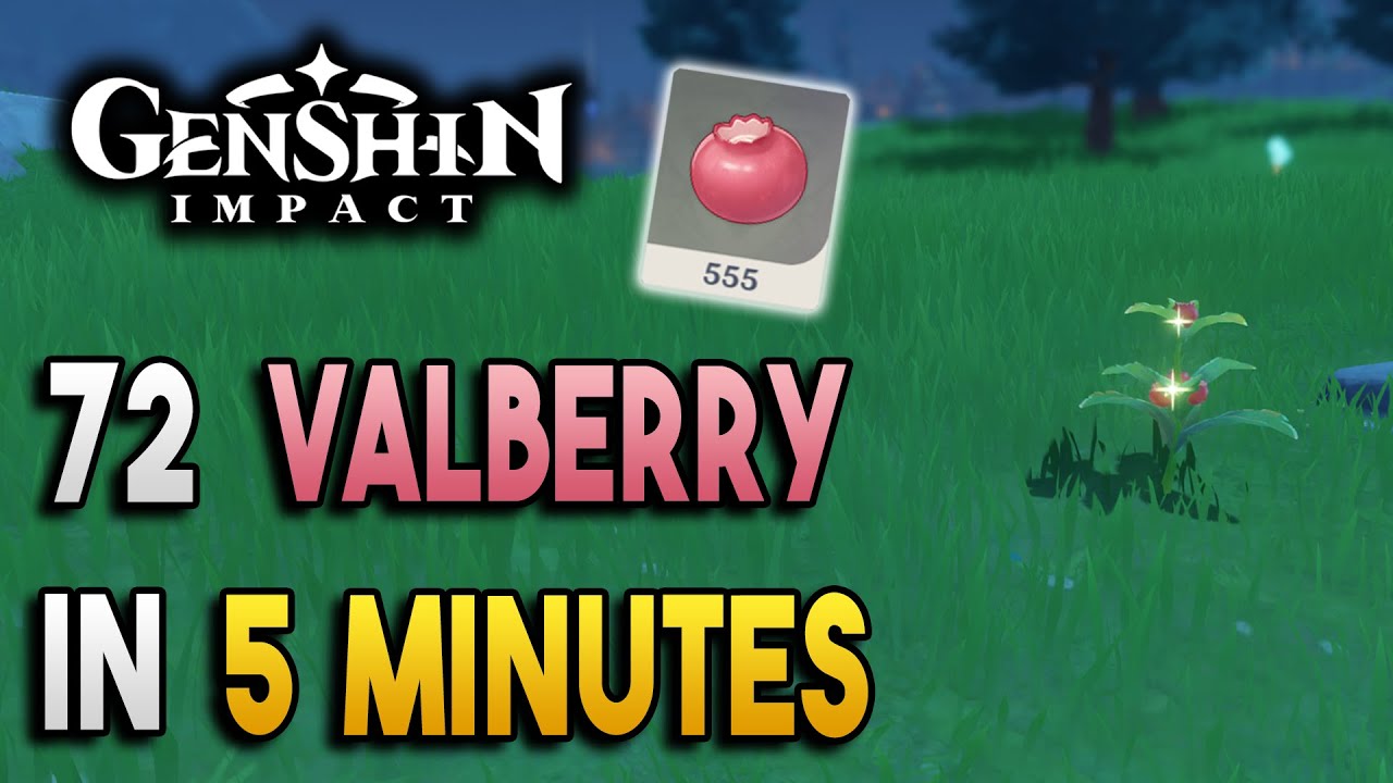 Valberry Locations - Fast and Efficient - Ascension Materials -【Genshin Impact】