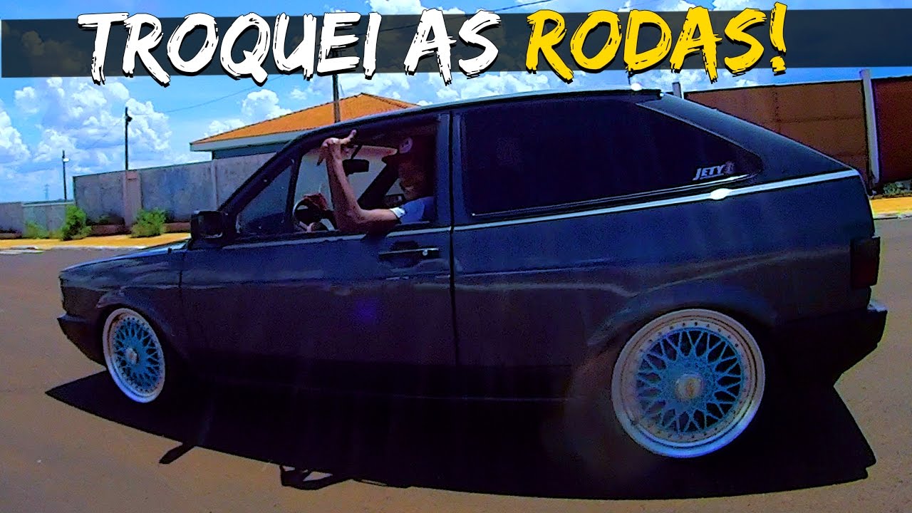 TROQUEI AS RODAS DO MEU CARRO!