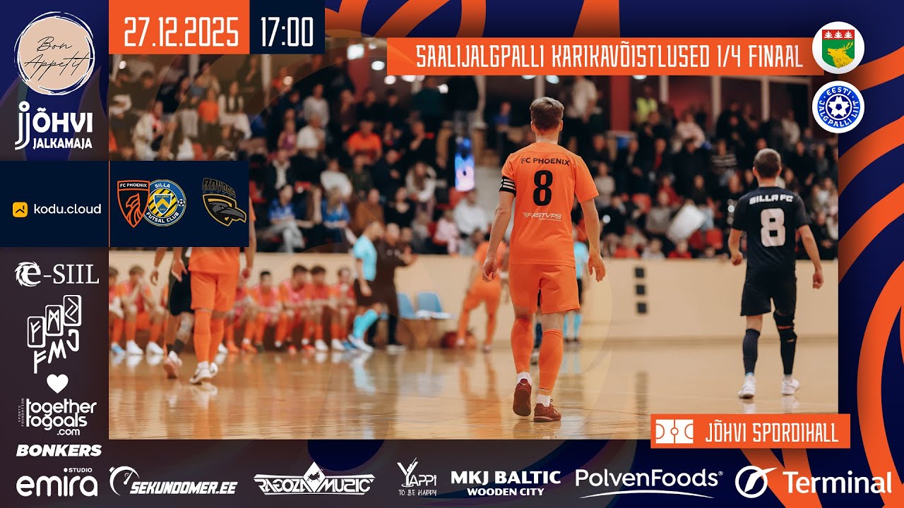Saalijalgpalli karikavõistlused: Silla FC Phoenix vs Tartu Ravens Futsal