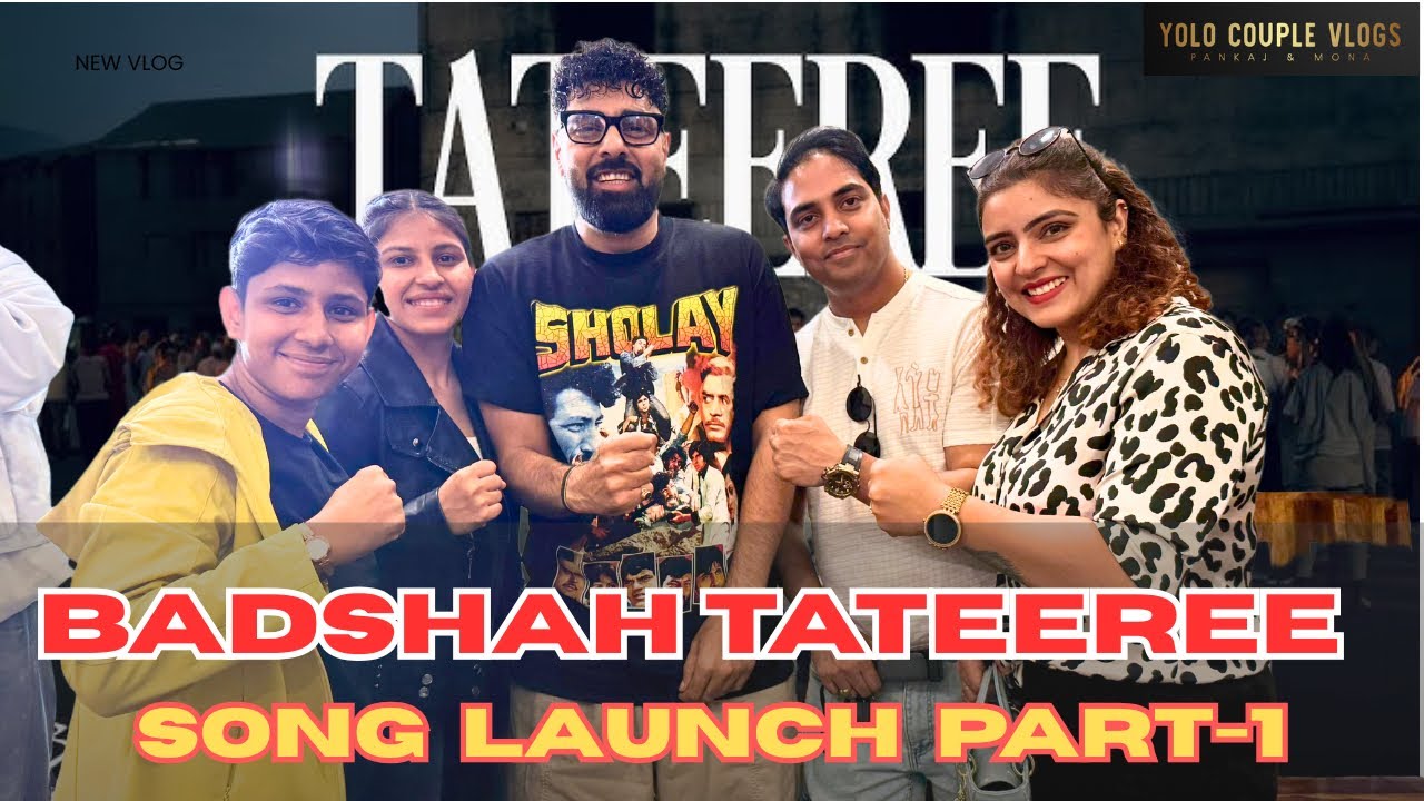 Badshah Tateeree song Promotion Vlog part 1