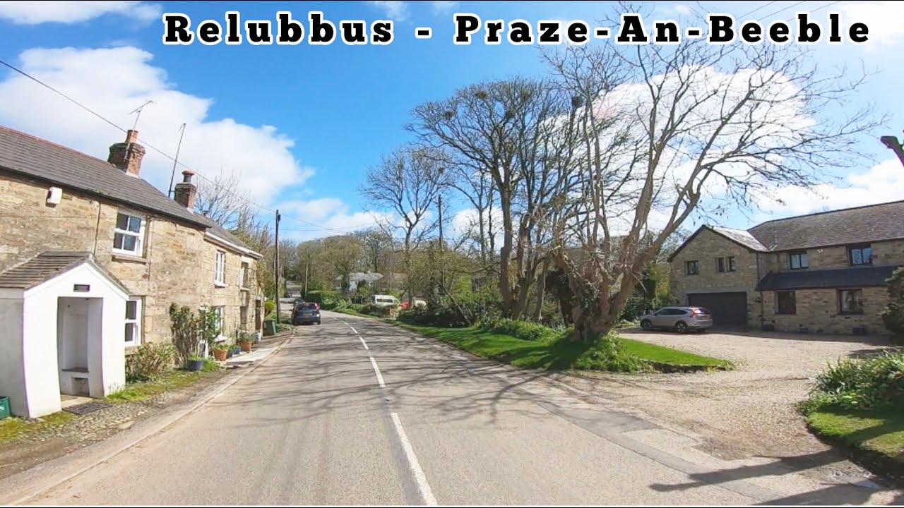 Drive with us 9/4/24 Relubbus - Townshend - Leedstown - Praze-An-Beeble Cornwall England UK GoPro