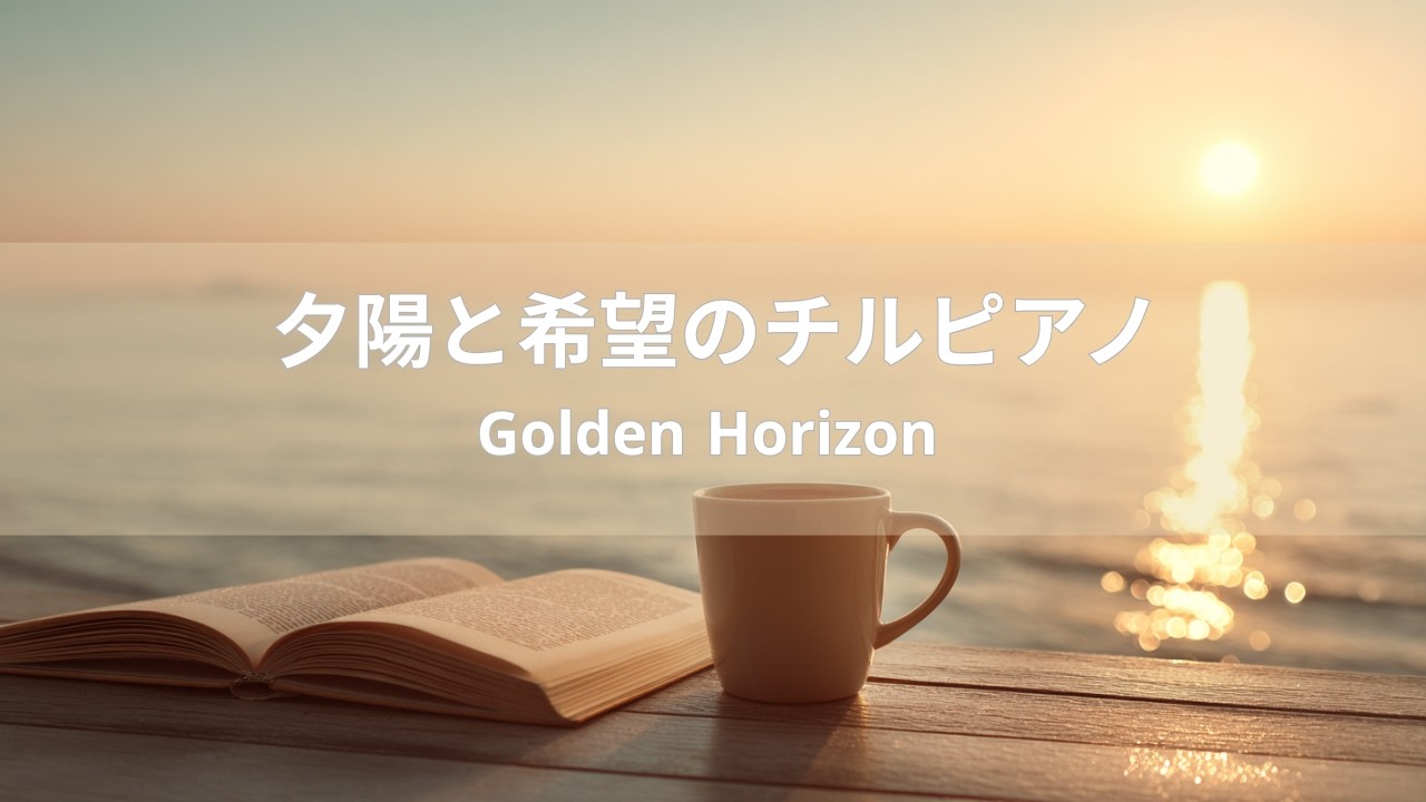 【夕陽と希望のチルピアノ】Golden Horizon