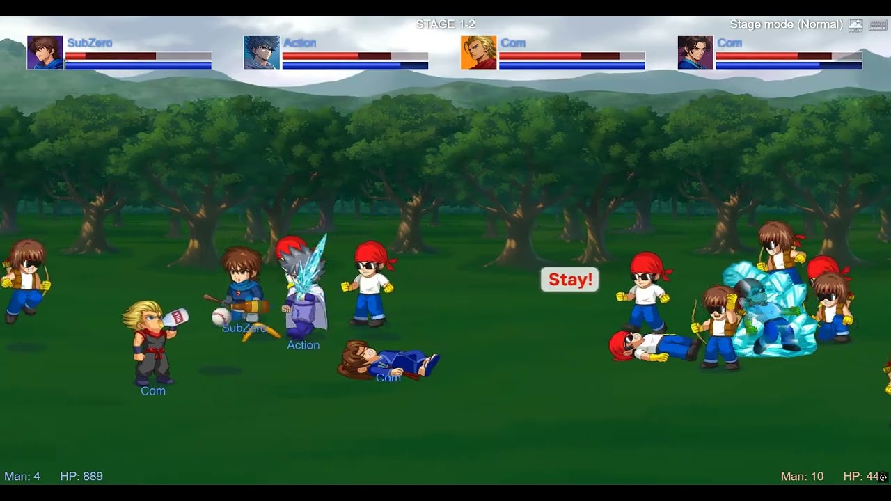 Little Fighter 2 Remastered - Action & SubZero - Quick Test