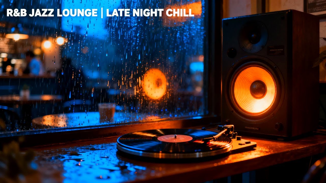 Rainy November RnB Jazz Caf&eacute; Ambience for Deep Focus | Warm Golden Instrumental for Work