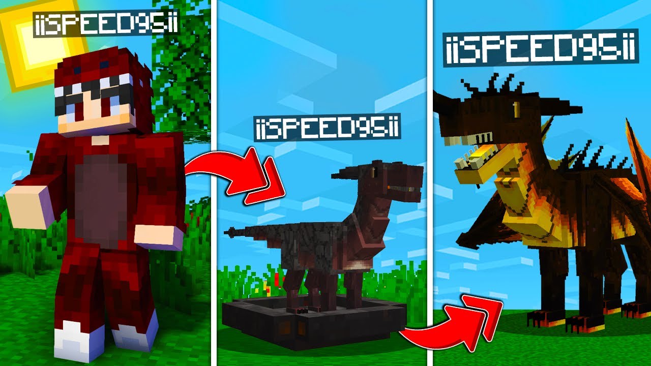 ماين كرافت بس تحولت الى تنين! 😱🔥 | Play as a Dragon !