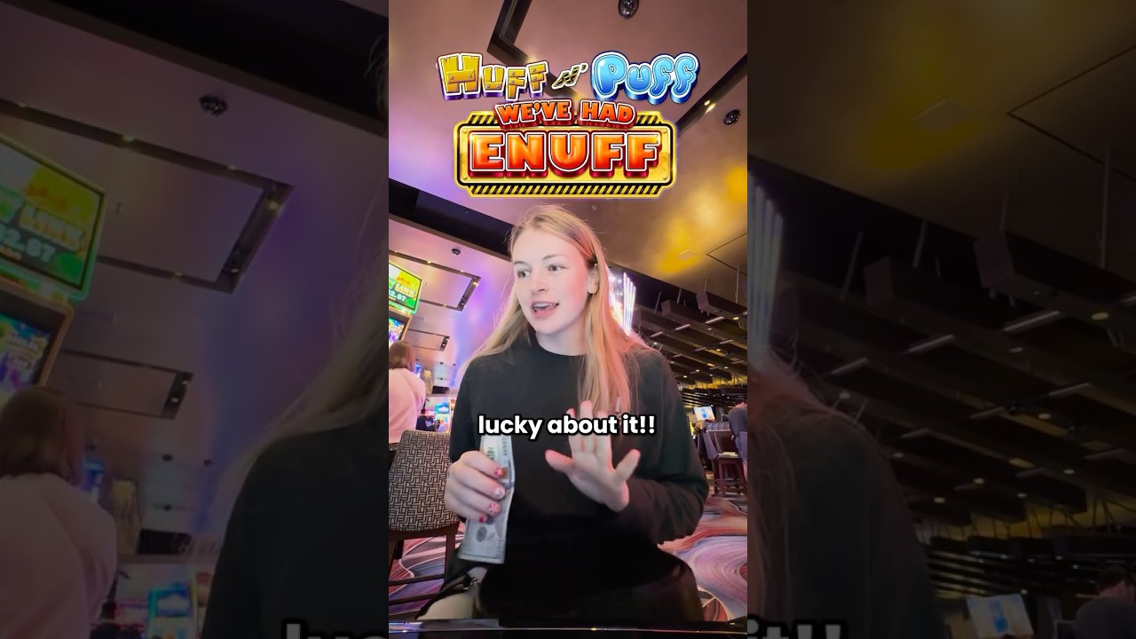 Huff N' Puff Slot Machine DUEL vs. My Friend!! #slots