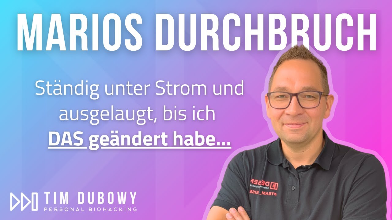 Bauunternehmer bricht durch - Energie trotz Stress | Erfahrungen mit Tim Dubowy Personal Biohacking