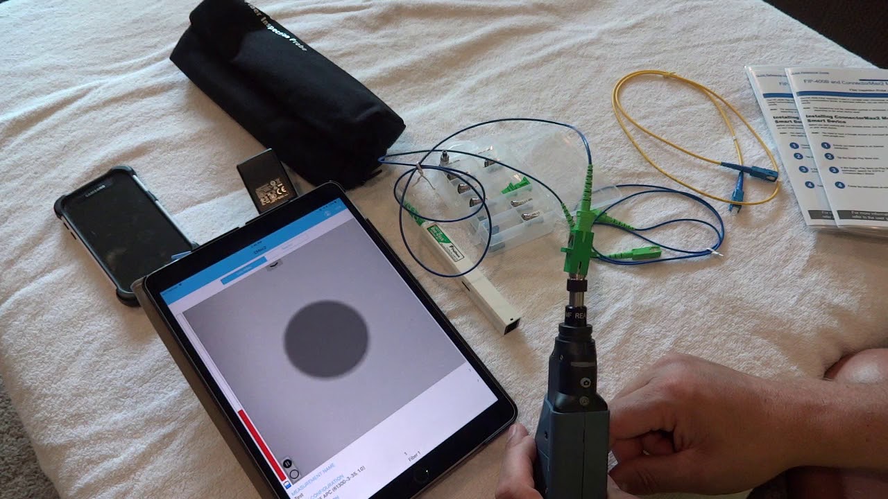 How to Use Exfo FIP 435B APC Fiber Inspection Probe Video 2 of 2 - CarverLink