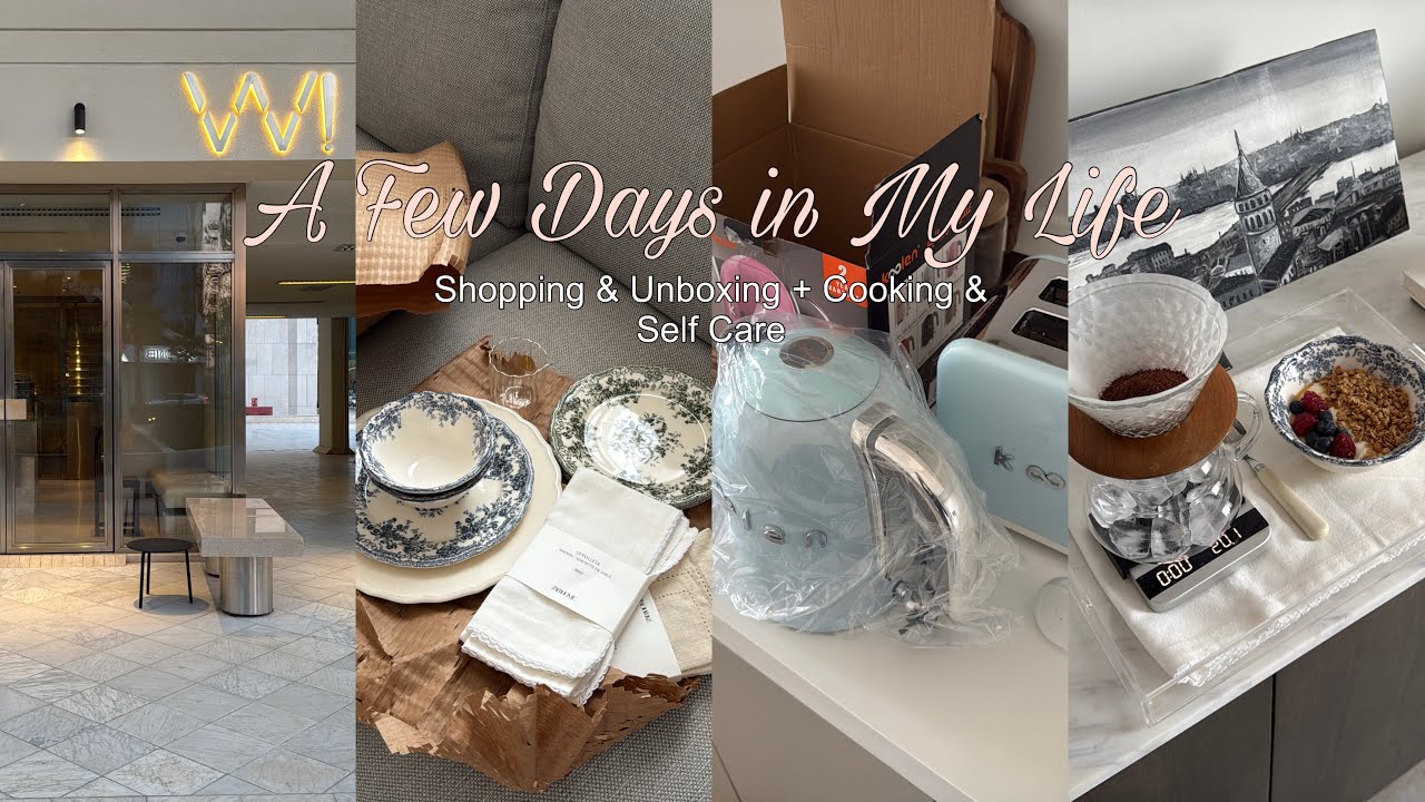 #Vlog 5: فلوق روتـيني خلال الاسبوع، مشتريات جديدة للمطبخ، انبوكسنق | Daily Routine & Unboxing 🛒📦🤍🪄