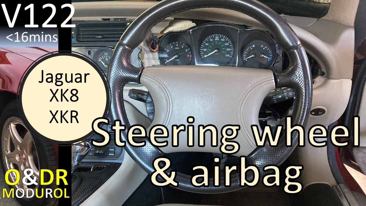 Jaguar XK8 Steering and Airbag removal / swop V122 / XKR (X100)