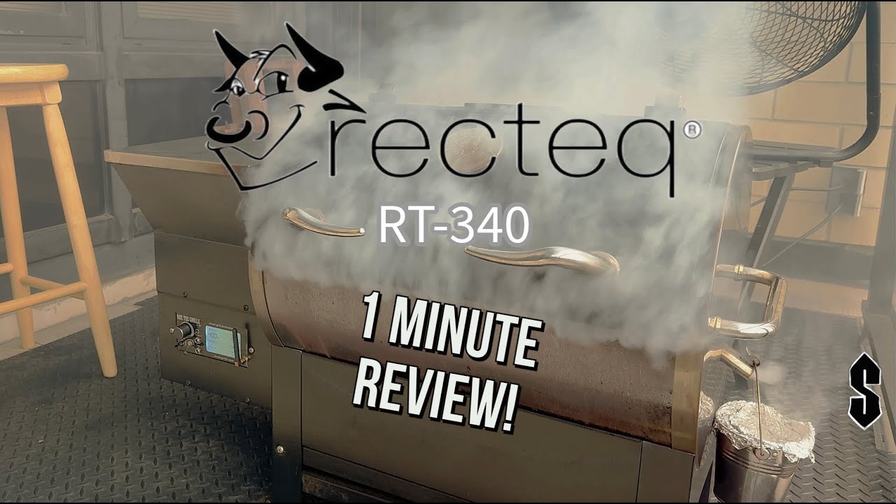 RECTEQ 340 WOOD PELLET GRILL/SMOKER (1 MINUTE) REVIEW!