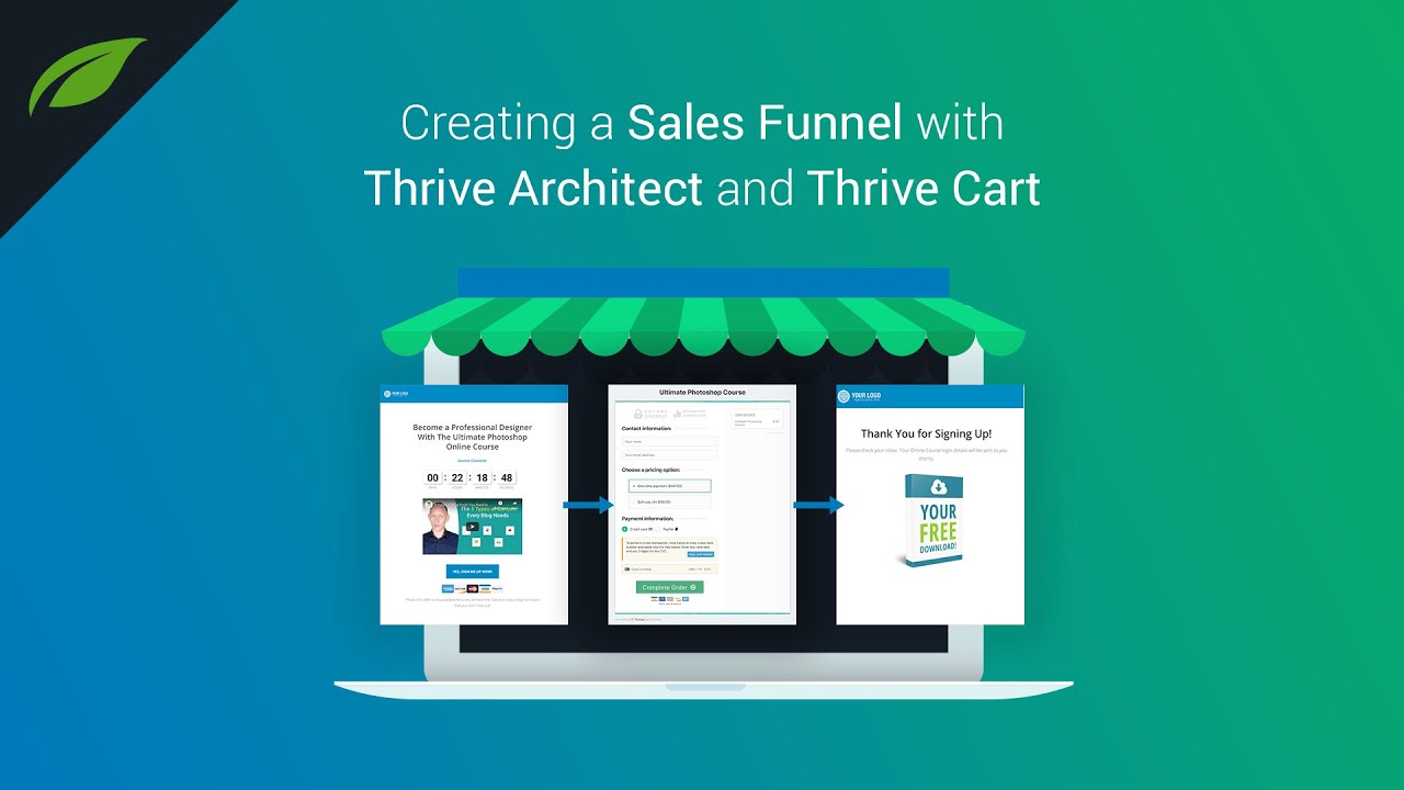 Thrive Architect + Thrive Cart Sales Funnel Tutorial