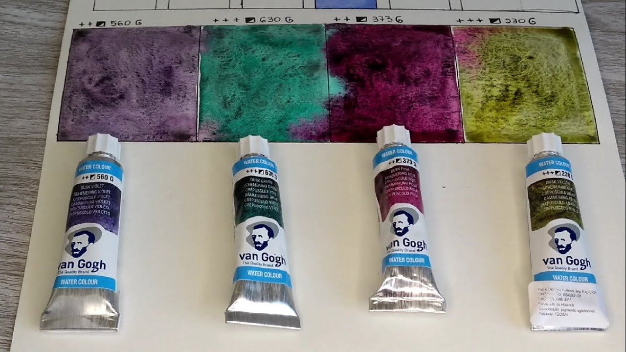 Como é o efeito granulado das tintas de aquarela 