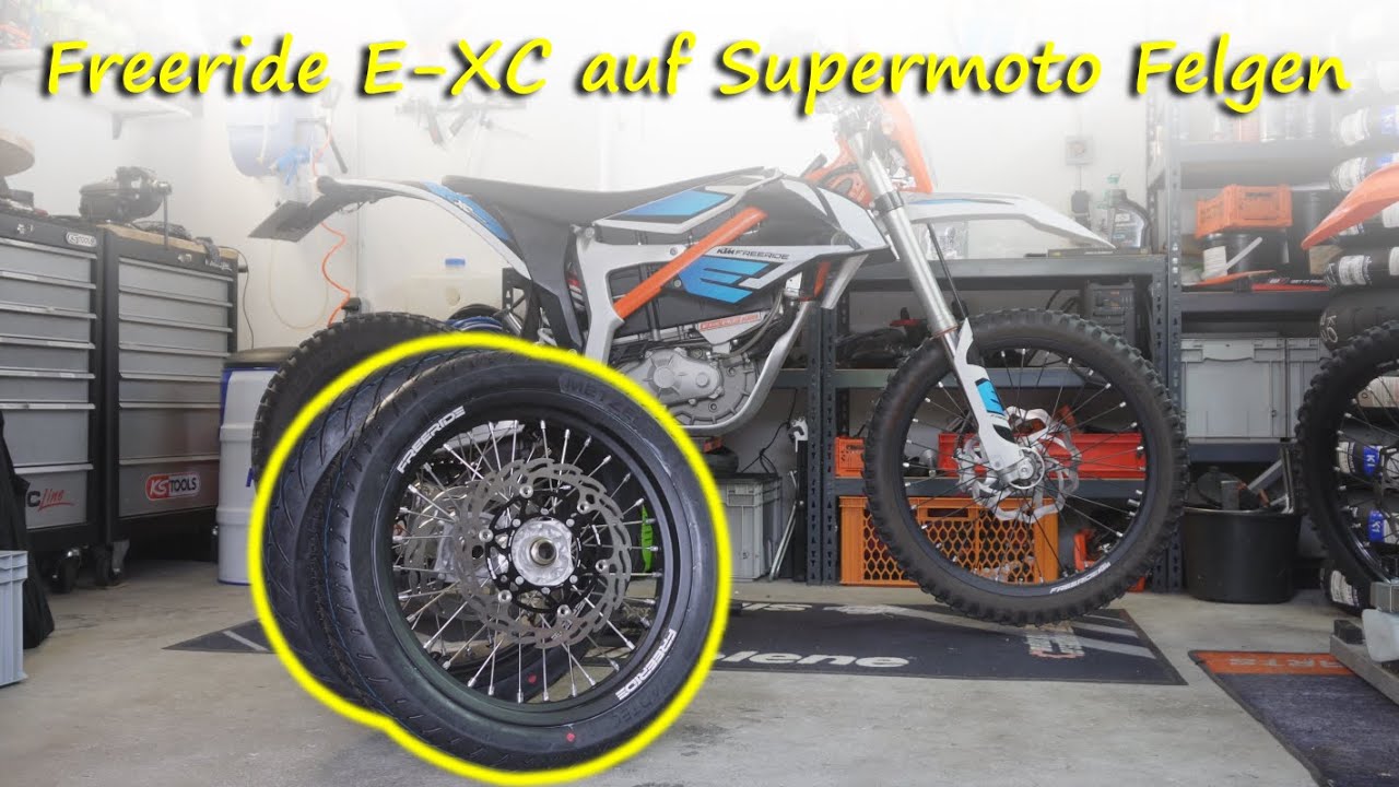 Meine KTM E-XC Freeride bekommt Supermoto Felgen // Tutorial // Service // Supermoto Projekt