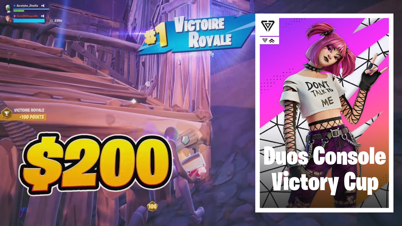 How We Won 200$ in Duos Console Victory Cup ! (Again !) 🤑🤑🤑