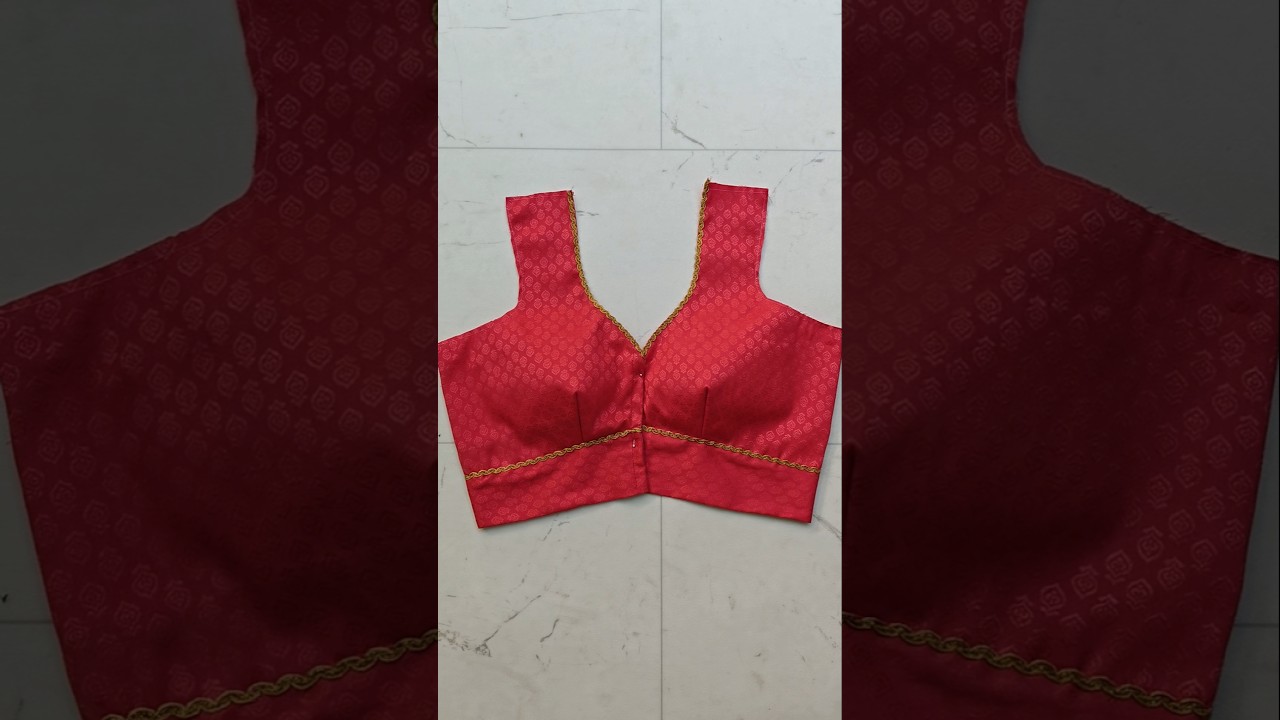 One Tucks Blouse Stitching।#4tucksblousecutting #princesscutblousecuttingandstitching