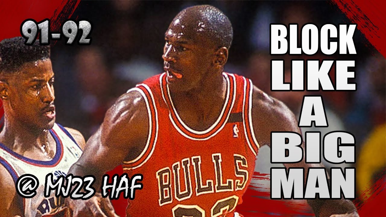 Michael Jordan Highlights vs Bullets (1991.12.14) - 29pts, 3 Monster Blocks!