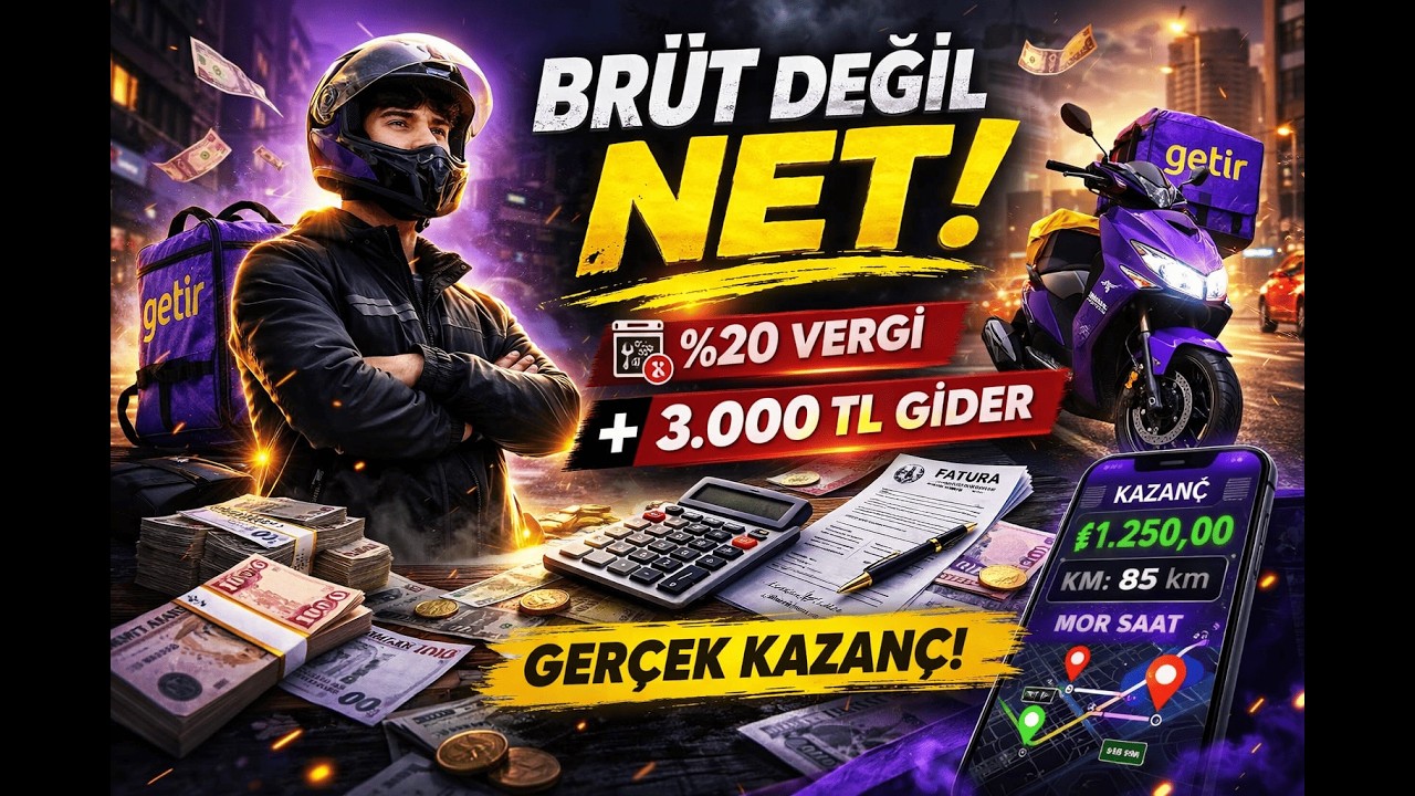 Getir Esnaf Kurye 2026 Ger&ccedil;ek Kazan&ccedil; & Giderler.Esnaf Kurye Olmak Mantıklı mı?&Ccedil;ift İş Yapıyorum!