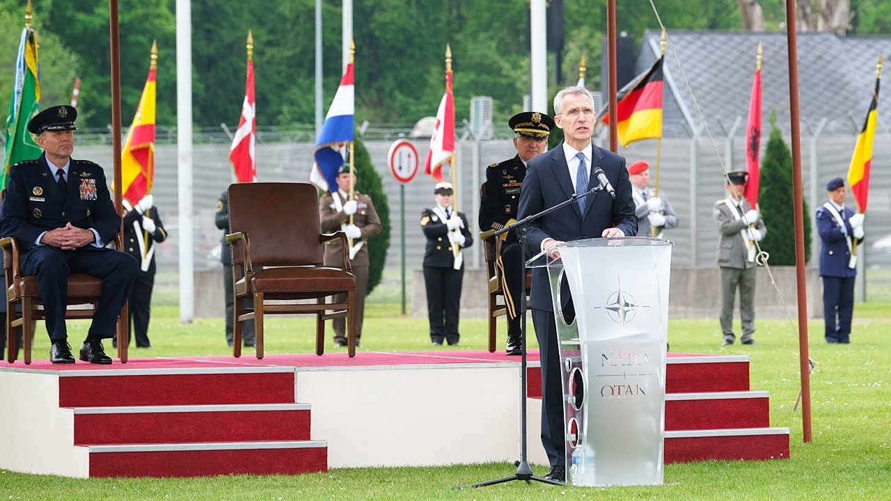 NATO Secretary General at SACEUR change of command ceremony, 03 MAY 2019