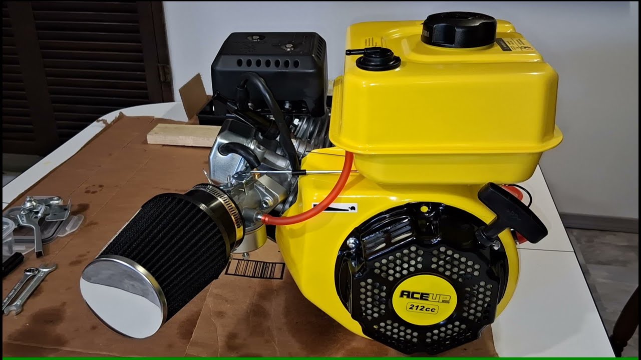 Ace Up 212cc Engine Mocking Up Shorter Carb! Adapter For Better Performance