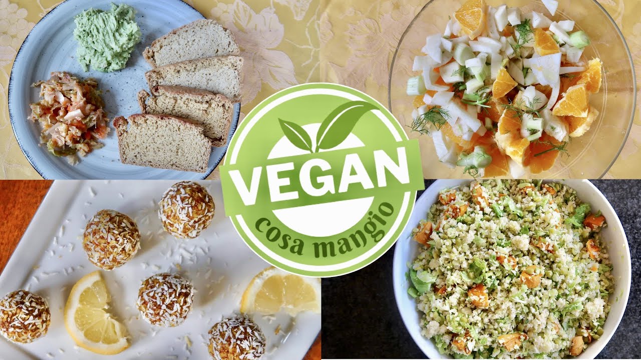 Cosa mangio in un giorno VEGAN con RICETTE FACILI