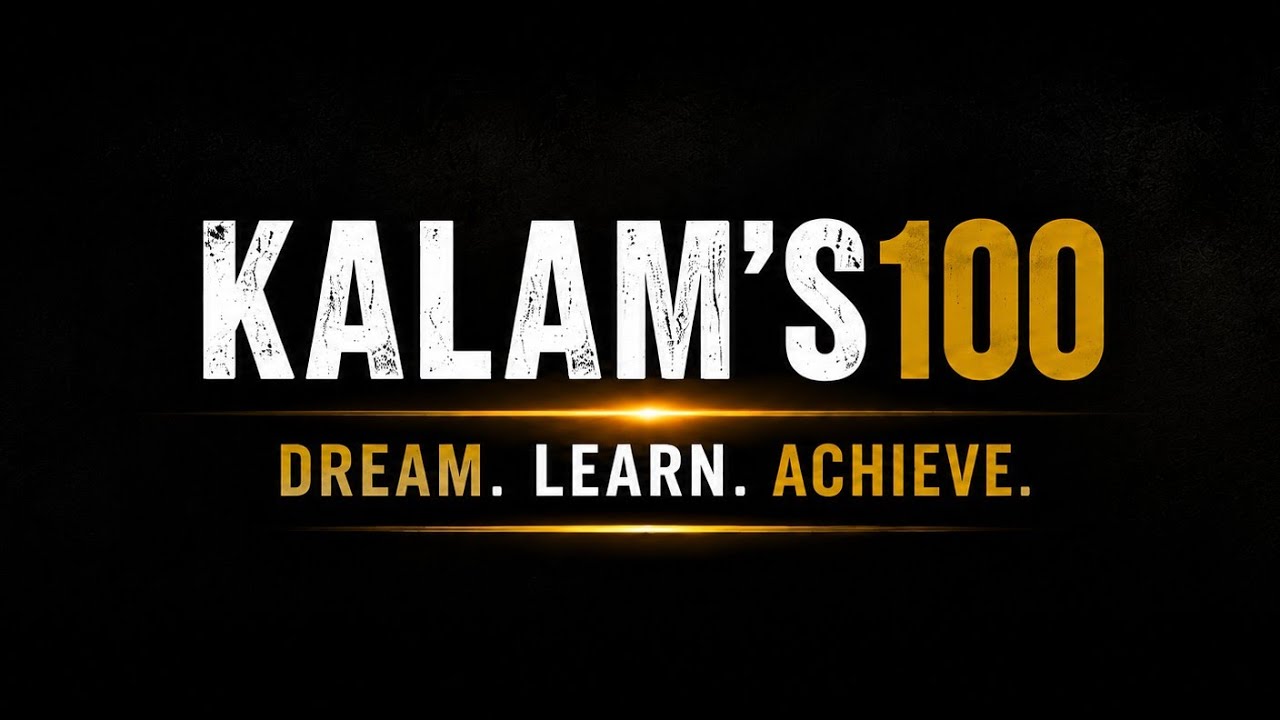 KALAM'S100 is live
