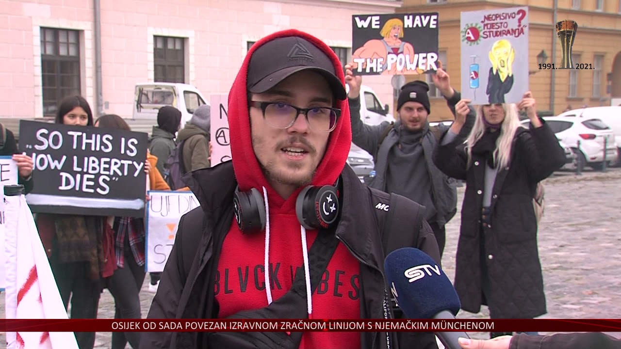 Studenti AUKOS-a prosvjedovali protiv COVID potvrda