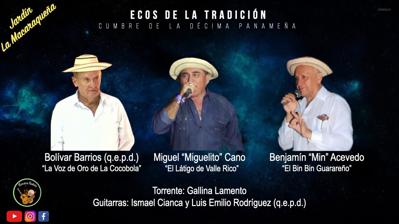Bolívar Barrios, Miguelito Cano y Min Acevedo - Gallina Lamento - No. 422