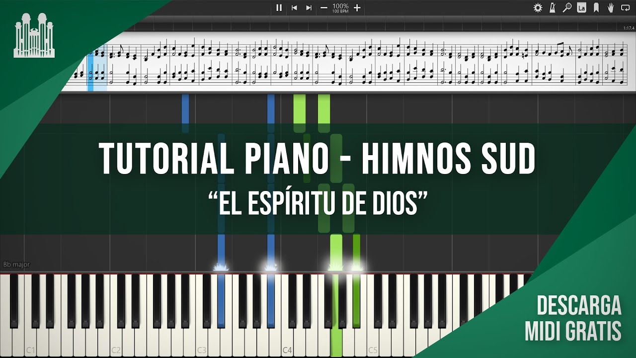 EL ESPÍRITU DE DIOS - TUTORIAL PIANO SYNTHESIA 🎹 | HIMNOS SUD #2
