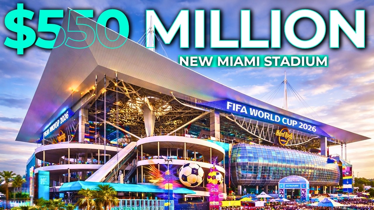 Внутри стадиона Hard Rock Stadium: модернизация к чемпионату мира по футболу FIFA в Майами стоимо...