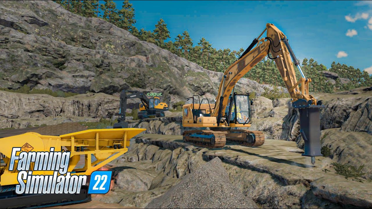FS22 [AZURA] Exploitation carrière en Multi! + DOWNLOAD MAP