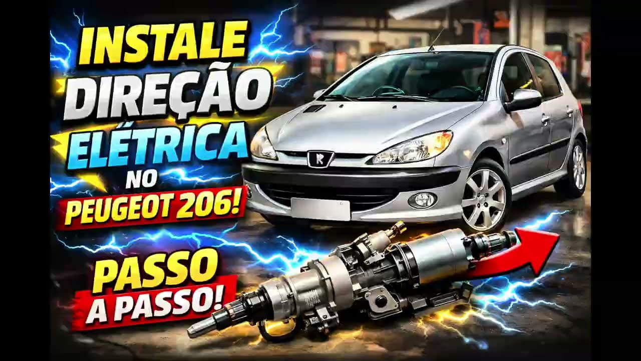 Instalando Direção Elétrica do Nissan Versa no Peugeot 206