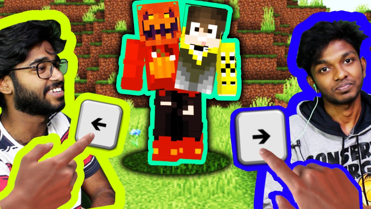Two PEOPLE CONTROL ONE PLAYER MINECRAFT Challenge With @Bals