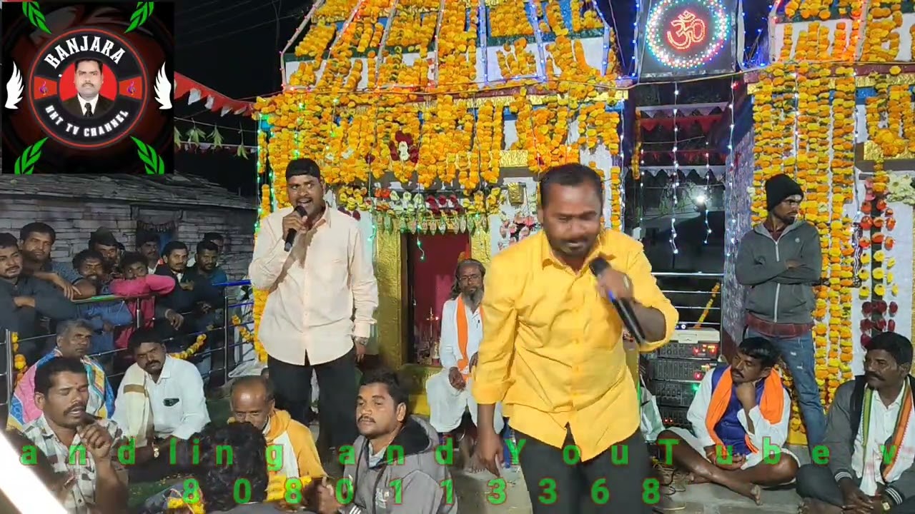 Agni puran Bhajan by Raju Rathod Vs chota maruthi at Babu Nayak Tanda super mukhabala Agni puran 