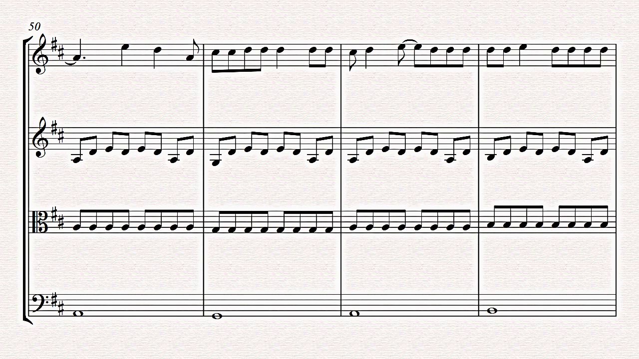 Love Story -Taylor Swift String quartet  music sheet