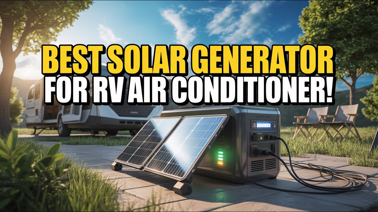 Top 5 Best Solar Generator For RV Air Conditioner​ In 2026!❄️☀️