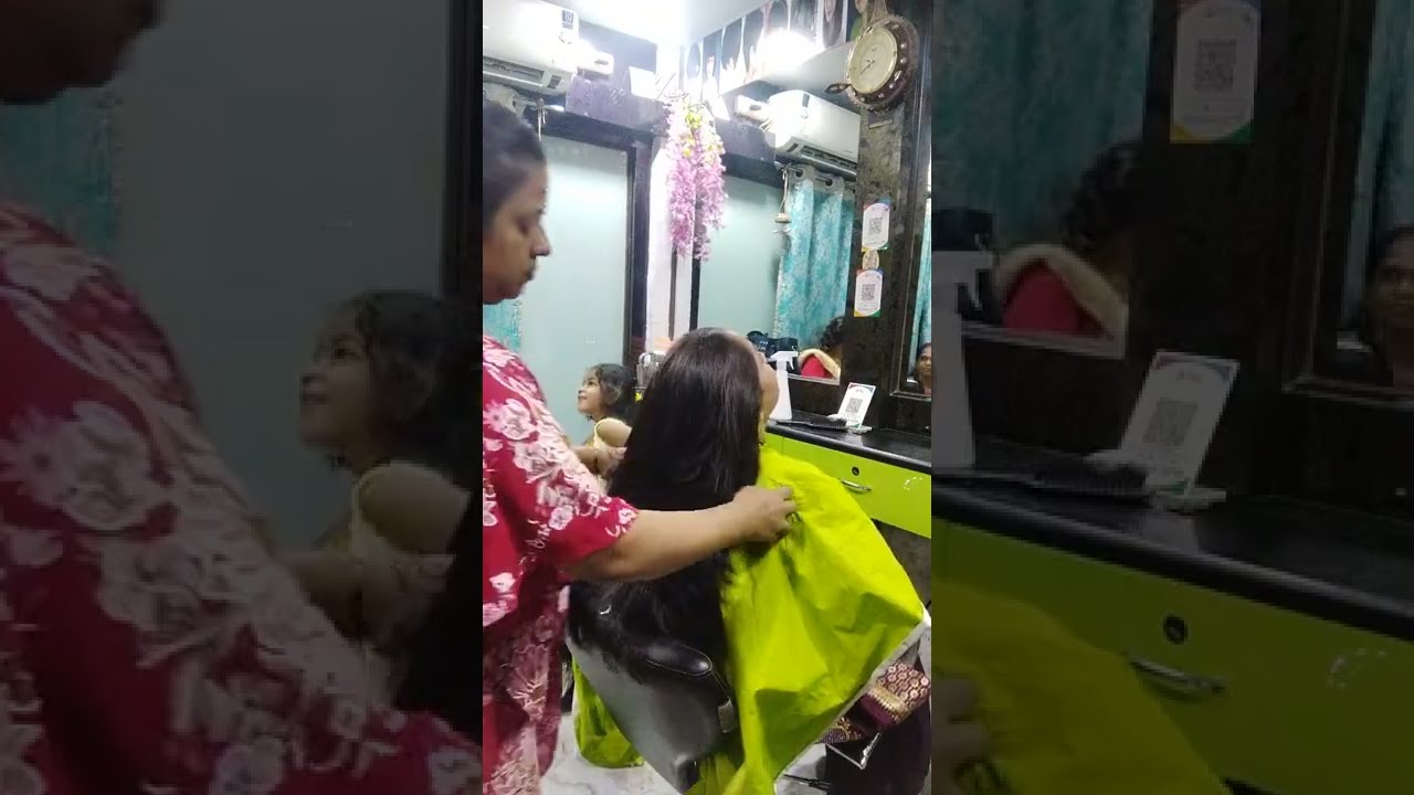 women summer time long to short layer haircut