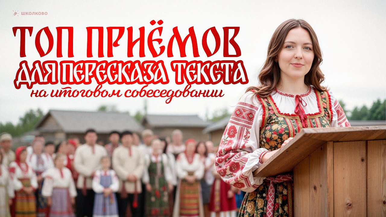 ТОП приёмов для пересказа текста на итоговом собеседовании