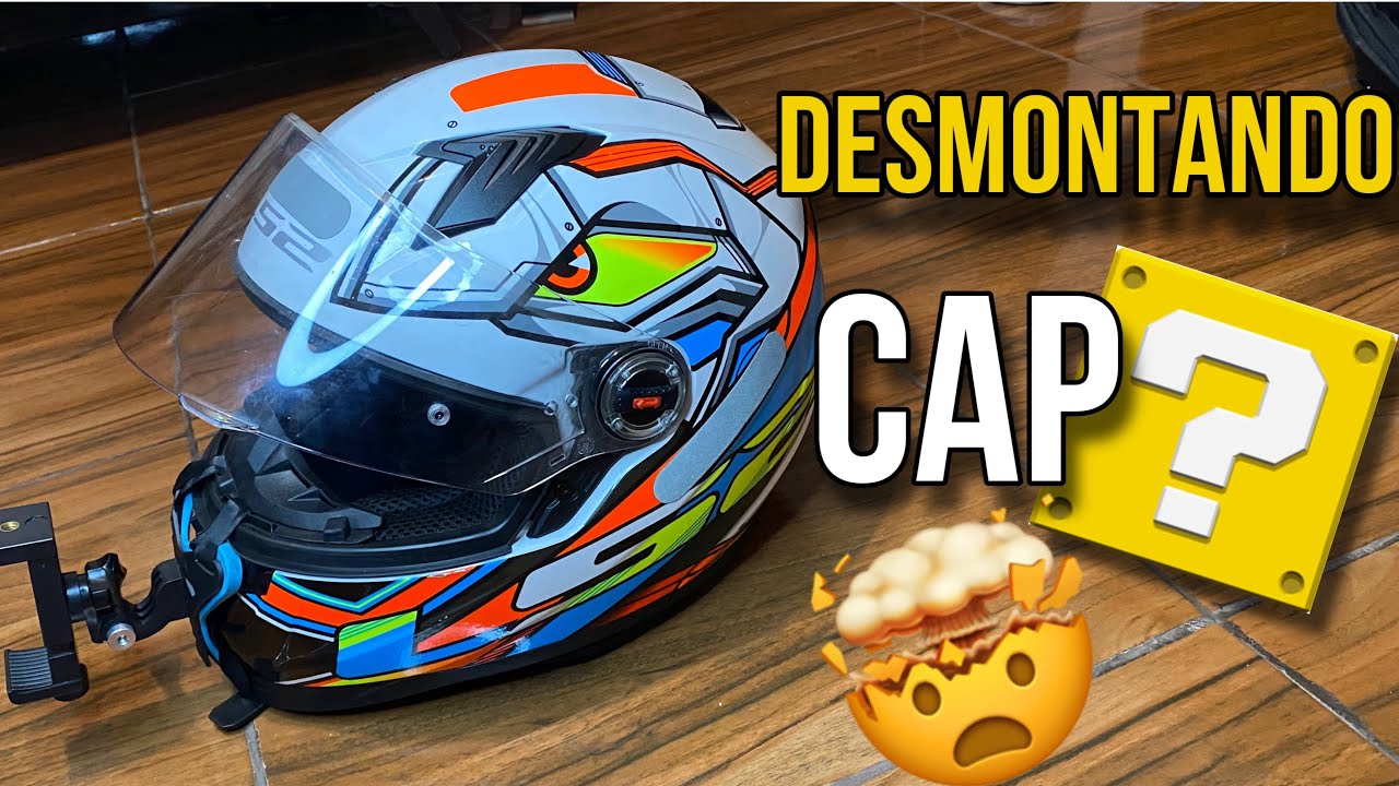 Tutorial de como desmontar o capacete pra lavar
