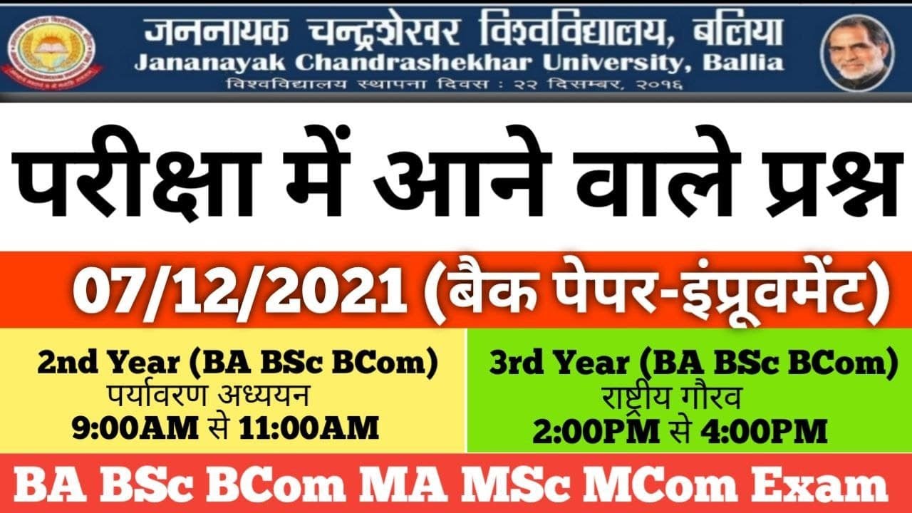 JNCU rashtra gaurav important questions || JNCU Environment important questions 2021, JNCU Exam date