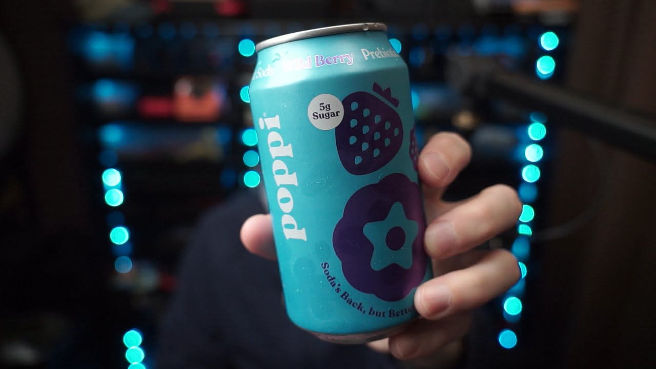 Trying Poppi Wild Berry Prebiotic Soda Pop