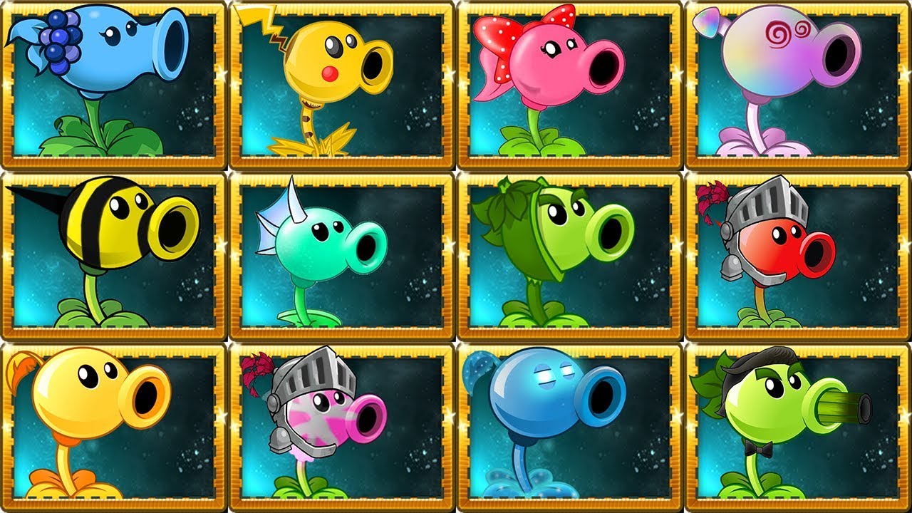 All Pea Plants in Plants vs Zombies 2 Power-Up!