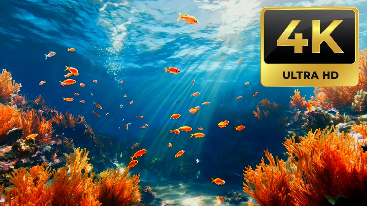 Deep Sea 🌊 7 Hours of Underwater Music • 4K Ultra HD