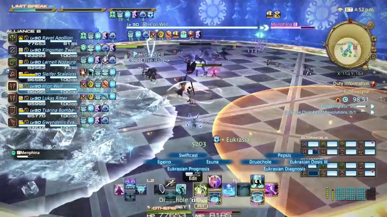 Live Final Fantasy Online Raid 24 man