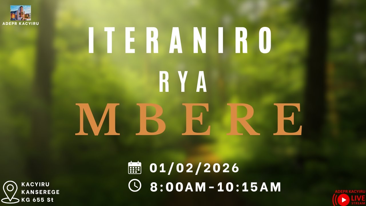 ITERANIRO RYA MBERE KU CYUMWERU TARIKI 01/02/2026
